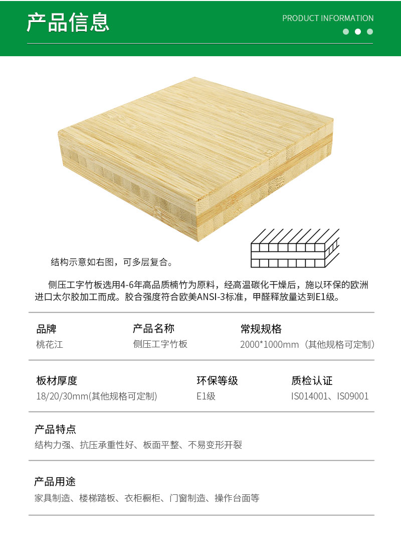 側壓工字竹板 側壓工字竹板