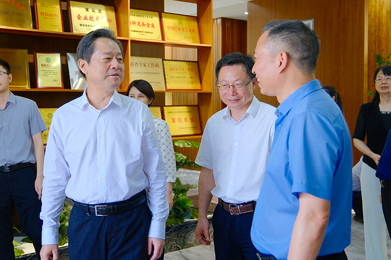 省政協(xié)副主席虢正貴一行考察桃花江全竹結構科研示范樓 省政協(xié)副主席虢正貴一行考察桃花江全竹結構科研示范樓